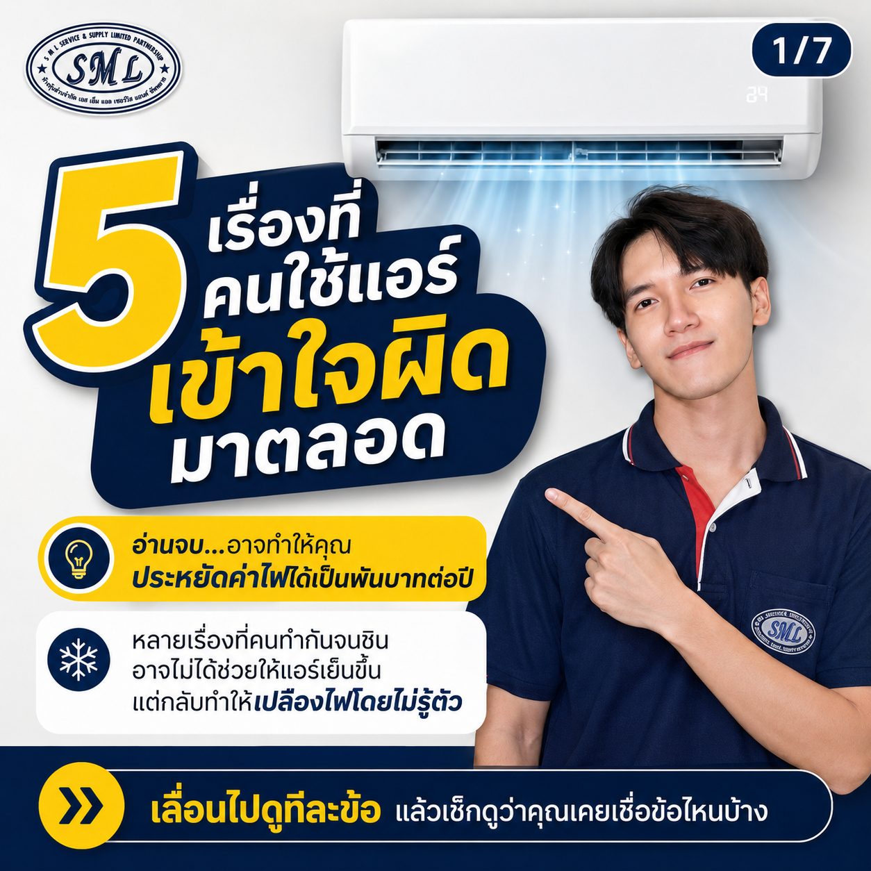 5 เรื่องที่คนใช้แอร์เข้าใจผิดมาตลอด ภาพที่ 1